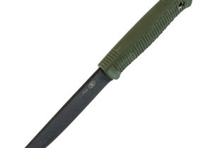 Нож Руз, сталь AUS-8 BlackWash, рукоять эластрон олива