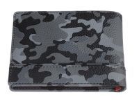 Портмоне ZIPPO, серо-чёрный камуфляж, натуральная кожа, 11,228,2 см