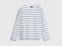 Лонгслив в полоску, Белый