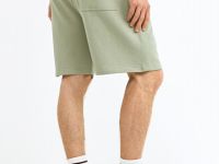 Базовые шорты из хлопка, Зеленый