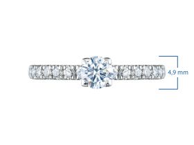 Кольцо из белого золота э4012кц01144400_white