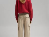 Свободные брюки-карго из твила