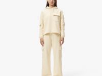 Женские хлопковые спортивные брюки Lacoste свободного кроя