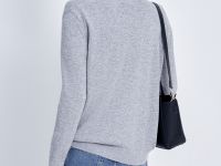 Джемпер прямого силуэта с округлым вырезом