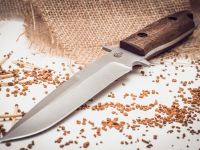 Нож для выживания Командор, сталь 65х13, рукоять венге