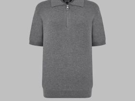 Легкий джемпер-поло полуприлегающего кроя