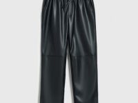 Брюки из искусственной кожи, Черный