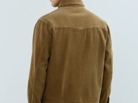 Куртка-рубашка из вельвета, Бежевый