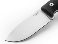 Нож с фиксированным клинком LionSteel M2M, сталь M390, рукоять G10, черный