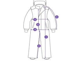 Комбинезон текстильный с полиуретановым покрытием для девочек