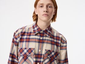 Мужская рубашка Lacoste свободного кроя