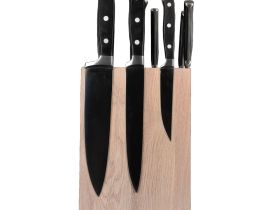 Подставка настольная магнитная для 8 ножей Woodinhome KS009SOW, дуб
