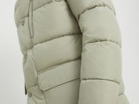 Пальто утепленное с воротником-стойкой