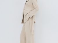 Прямые брюки, Бежевый