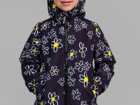 Куртка текстильная с полиуретановым покрытием для девочек (ветровка)