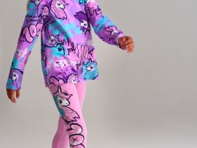 Фуфайка трикотажная для девочек (футболка с длинными рукавами)