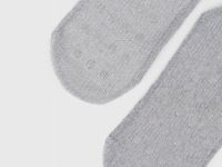 Короткие носки с противоскользящими точками, Серый