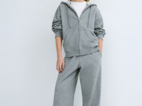 Толстовка на молнии для девочек, Серый