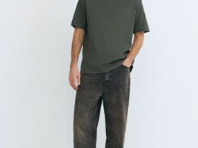 Футболка из плотного хлопка, Зеленый