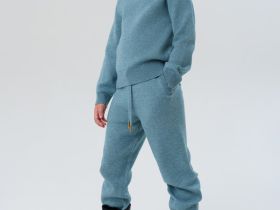 Комплект трикотажный для девочек: джемпер, брюки