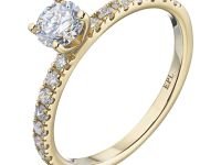 Кольцо из желтого золота с бриллиантами э0301кц03153500