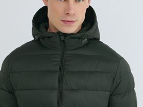 Утеплённая лёгкая куртка, Зеленый