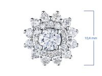 Пусеты из белого золота э4712пс05165100