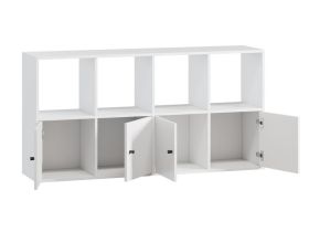 Стеллаж Кейн 1-149x75 Белый