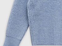 Джемпер силуэта трапеция с шерстью