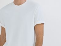 Футболка из гладкой ткани, Белый