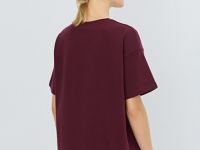 Футболка оверсайз с принтом, Фиолетовый