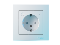 Умная розетка Sber встраиваемая, белая.