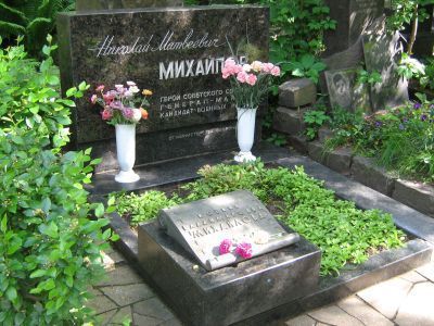 Могила - Михайлов Николай Матвеевич (1902-1965), Герой Советского Союза