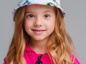 Панама текстильная для девочек