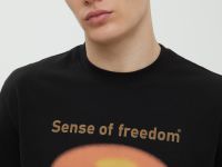 Футболка из хлопка с принтом