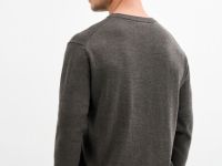 Базовый вязаный джемпер, Коричневый