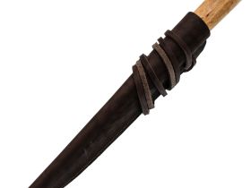 Нож Северный средний, сталь 65Х13, карельская береза с цветной вставкой