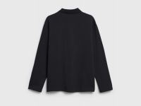 Поло с длинным рукавом для мальчиков, Черный