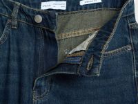 Прямые джинсы со средней посадкой, Синий