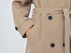 Длинный тренч, Бежевый