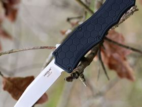 Автоматический нож Hogue Exploit OTF, сталь S30V, рукоять алюминий, черный