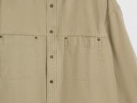 Куртка-рубашка из канваса, Бежевый
