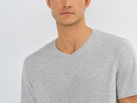 Футболка с V-образным вырезом, Серый