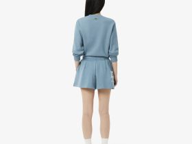 Женские плиссированные флисовые шорты Lacoste
