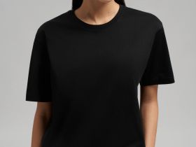 Футболка свободного кроя из мерсеризованного хлопка