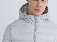 Утеплённая лёгкая куртка, Белый