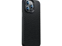 Чехол-накладка Benks Magnetic Kevlar Case для Apple iPhone 14 Pro карбоновый (кевлар) черно-серый в полоску