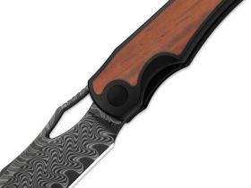 Складной нож Kizer Allure, сталь Damascus, рукоять титан/Panama Rosewood