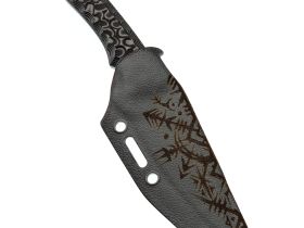 Нож Pocket Wolf Кело, сталь AUS-10, рукоять G10, серый с рисунком