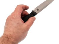 Фиксированный нож Град Горький Оса, сталь AUS-10Co, рукоять микарта, черный